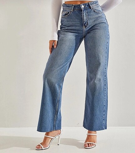 38 Beden BİANCO LUCCI YÜKSEK BEL JEANS