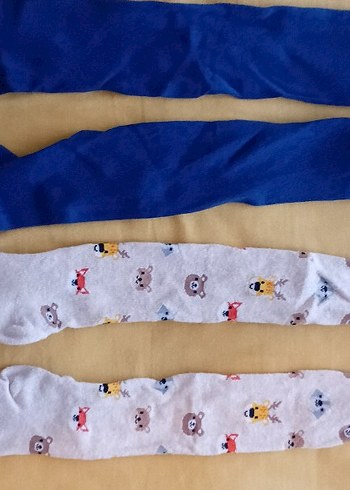 LC Waikiki Mavi Pastel Çocuk Külotlu Çorap 3-4 Yaş