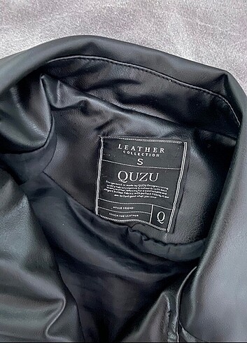 s Beden siyah Renk Quzu Oversize deri ceket