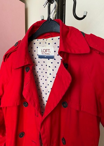 Kırmızı Midi Kadın Trençkot - Görsel 2