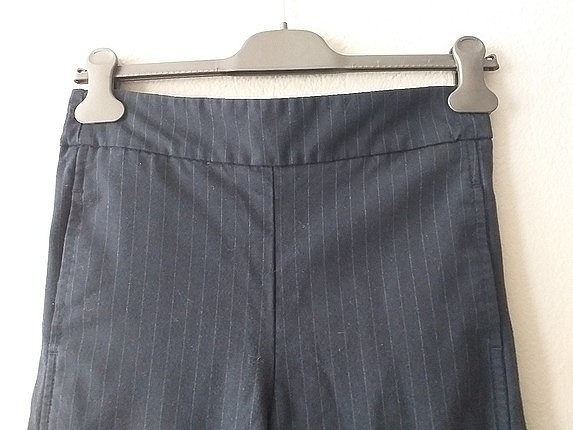 Mudo mudo kumaş pantalon ve hm büzgülü crop tşört