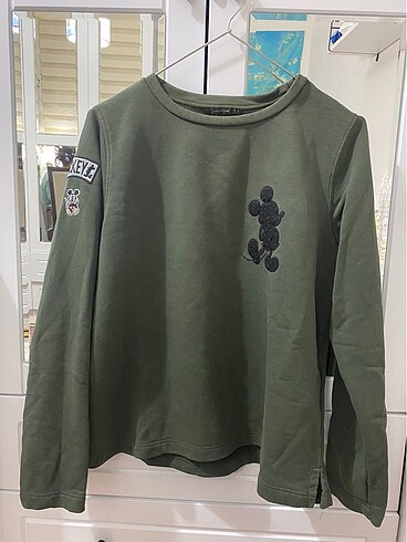 Yeşil cocuk sweatshirt