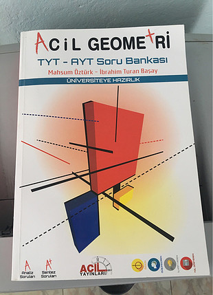 Az kullanılmış temiz acil geometri kitabı #yks #tyt #ayt