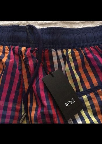 Erkek Çok Renkli Kemerli Mini Şort - Görsel 2