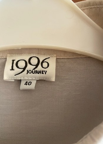 Düğmeli, Beyaz Kadın Pamuk Gömlek - Görsel 3