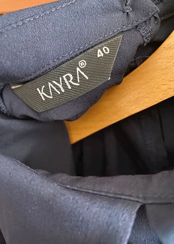 Kadın Lacivert Pileli Uzun Kollu Gömlek - Görsel 4