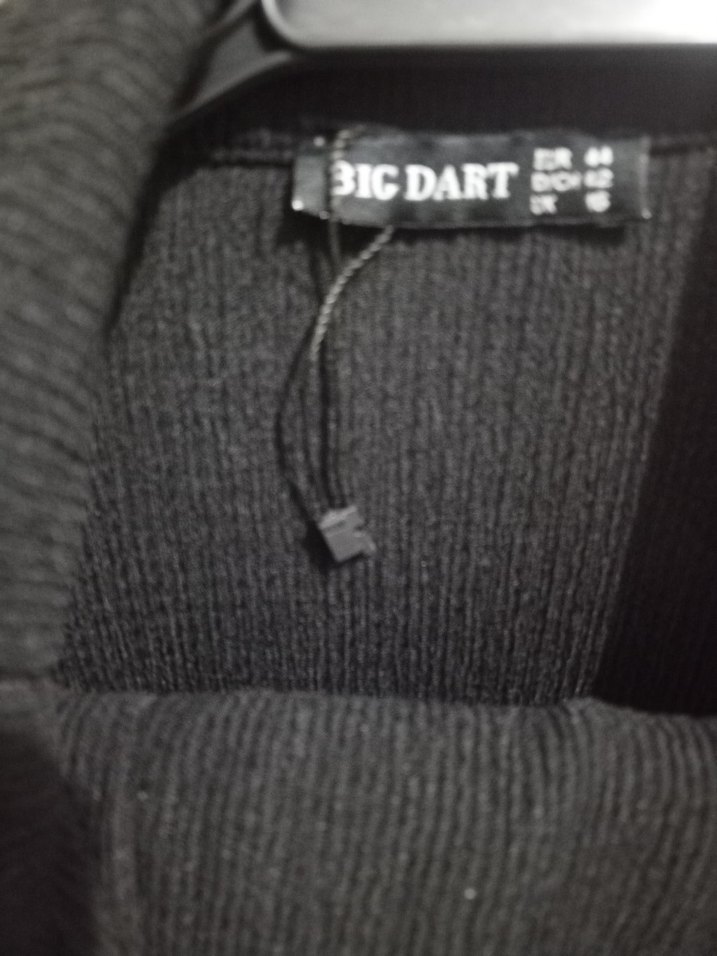 Siyah Uzun Kollu Keten Gömlek - Görsel 2