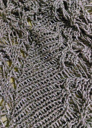 Gri Örgü Bohem Kadın Kazak - Görsel 2