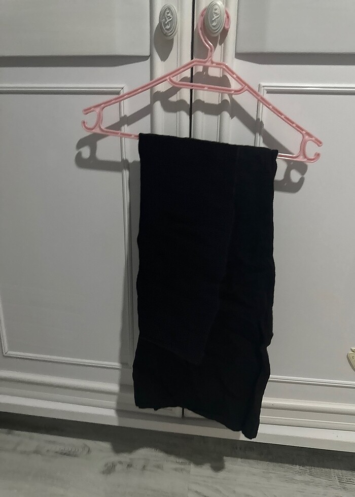 Vatkalı tek omuzlu keten elbise - Görsel 3