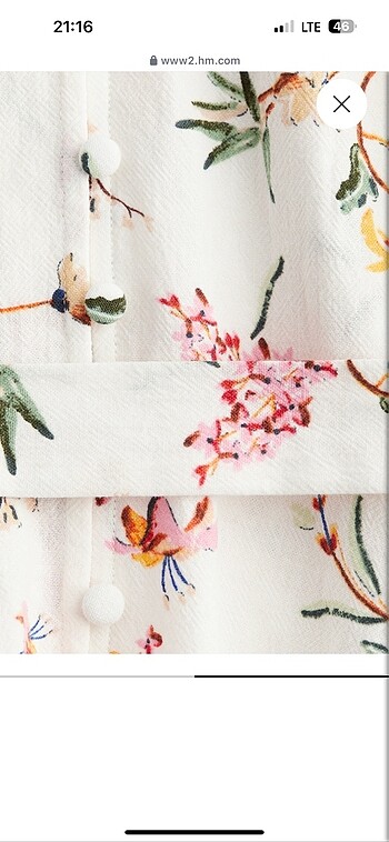 Hm çiçekli elbise - Görsel 5