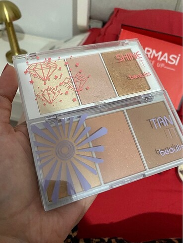Beden Renk ALLIK&BRONZER&HIGHLİHTER PALETİ