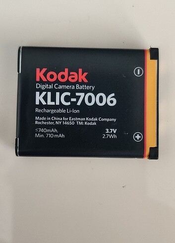 Original Kodak KLIC 7006 Batarya. Temiz ve sorunsuz. #kodak, #ko