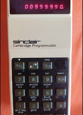 Beden Sinclair White Cambridge Programmable Scientific Pocket Calculat