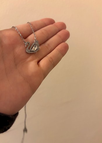 Swarovski Kuğ Kolye - Görsel 3