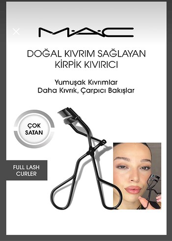 MAC Siyah Doğal Kıvıran Kirpik Kıvırıcı