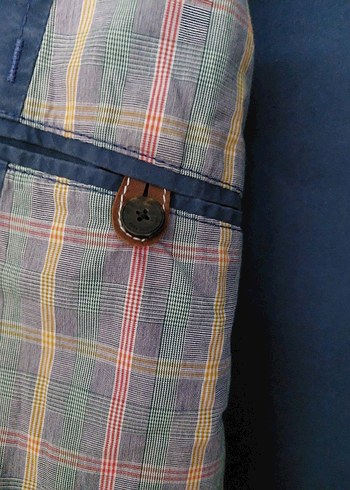 Düğmeli Mavi Denim Trençkot - Görsel 10