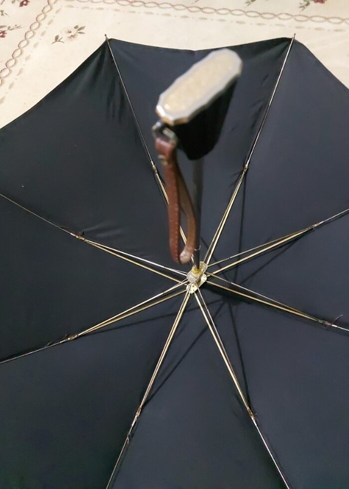 KNIRPS VİNTAGE  SİYAH ŞEMSİYE - Görsel 4