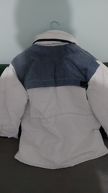 İPEKYOL BEYAZ KOT DETAYLI 34 BEDEN KABAN - Görsel 3