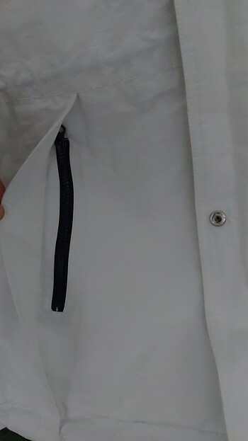 İPEKYOL BEYAZ KOT DETAYLI 34 BEDEN KABAN - Görsel 5