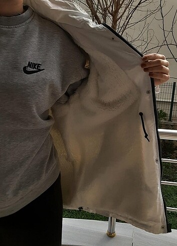 İPEKYOL BEYAZ KOT DETAYLI 34 BEDEN KABAN - Görsel 11