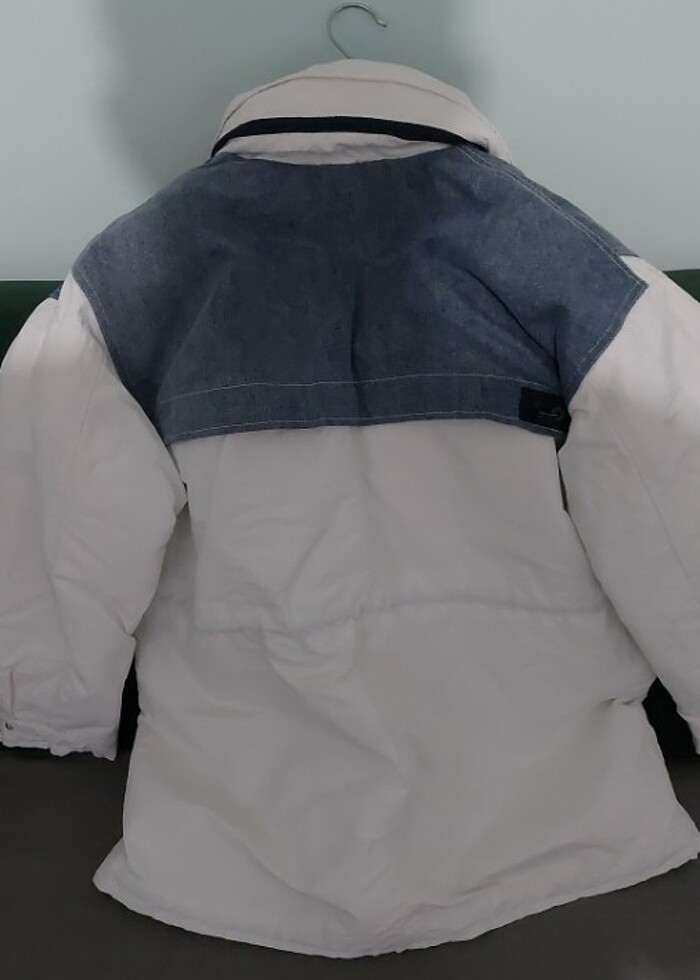 İPEKYOL BEYAZ KOT DETAYLI 34 BEDEN KABAN - Görsel 3