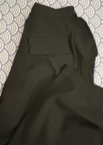 Diğer Vintage Bol Kesim Kadın Kumaş Pantolon