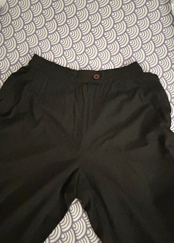 Vintage Bol Kesim Kadın Kumaş Pantolon
