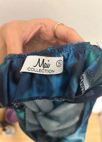 Diğer Mai collection saten lacivert elbise
