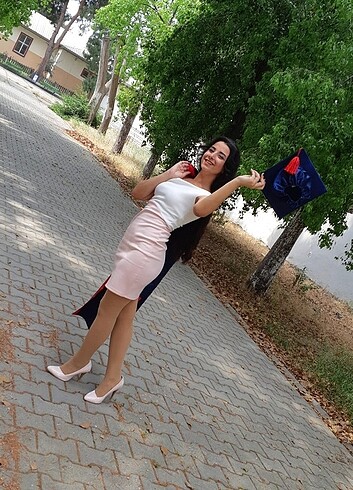 s Beden beyaz Renk Elbise