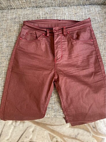 Parlak kumaş skinny
