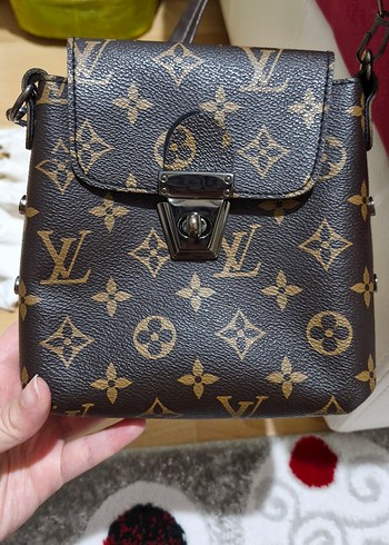 Klasik Louis Vuitton Desenli Kahverengi Deri Çanta
