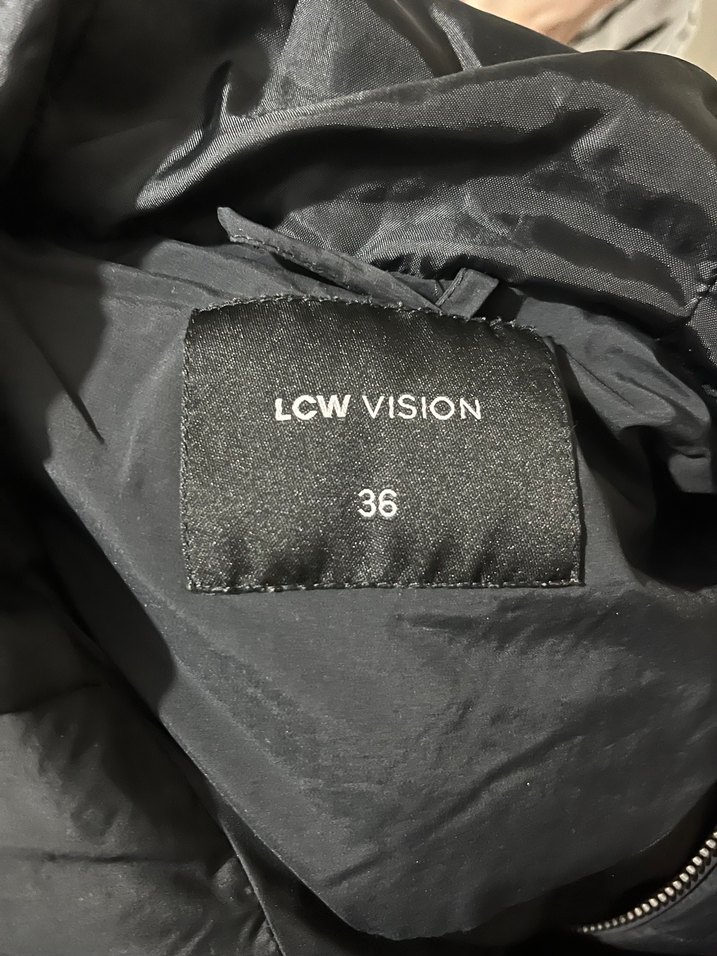 Siyah Kapüşonlu Kadın Kış Montu - Görsel 4