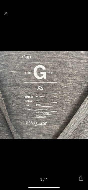 s Beden Gap tshirt