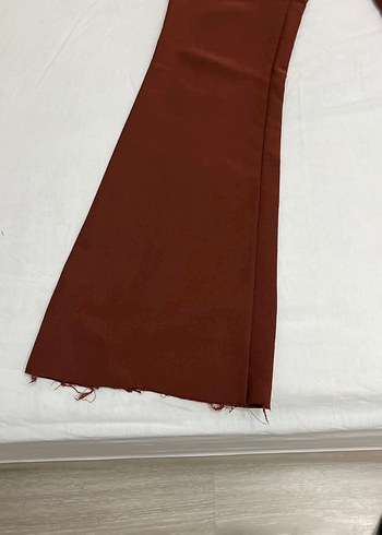 Kadın Kahverengi Kumaş Pantolon - Görsel 4