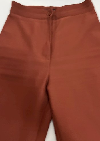 Kadın Kahverengi Kumaş Pantolon - Görsel 5