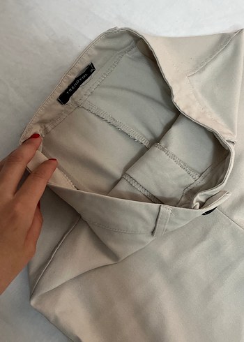 Bej Kadın Kumaş Pantolon - Görsel 6