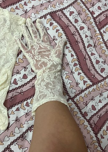 Dantel Detaylı Bohem Kadın Eldiveni - Görsel 5