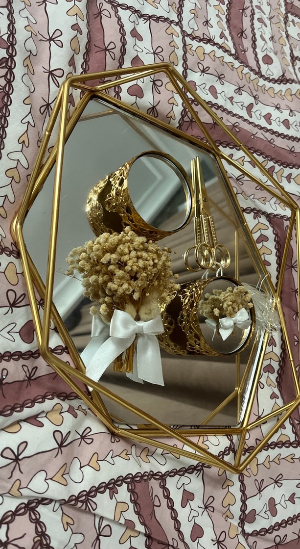 Püsküllü Bohem Tarzı Altın Düğün Aksesuarı - Görsel 2
