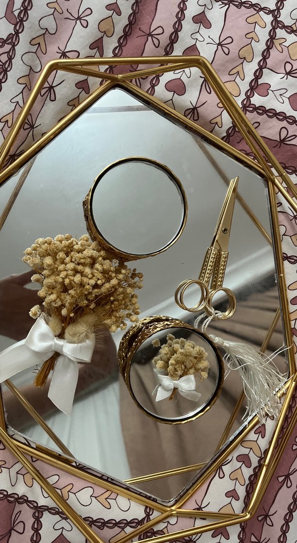 Püsküllü Bohem Tarzı Altın Düğün Aksesuarı - Görsel 5