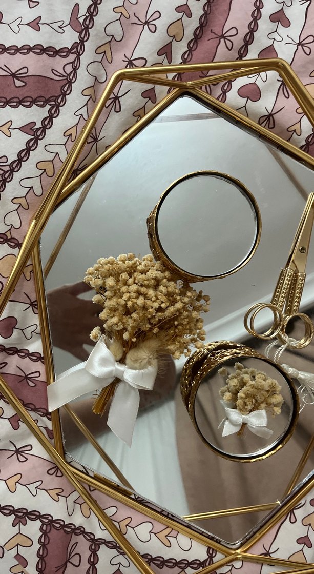 Püsküllü Bohem Tarzı Altın Düğün Aksesuarı - Görsel 4