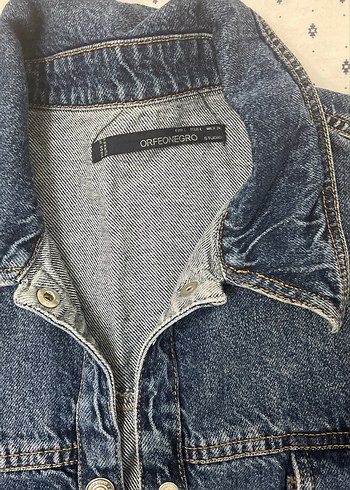 Kadın kot Denim Ceket, Kemerli, Uzun Kollu - Görsel 7