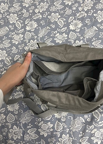 Gri Fermuarlı Kadın Omuz Çantası - Görsel 9