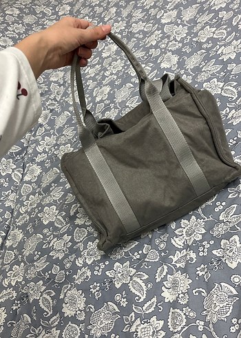 Gri Fermuarlı Kadın Omuz Çantası - Görsel 5