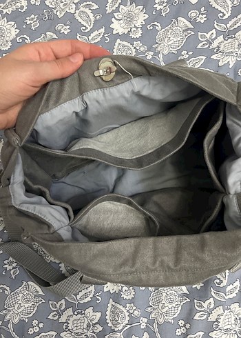 Gri Fermuarlı Kadın Omuz Çantası - Görsel 12