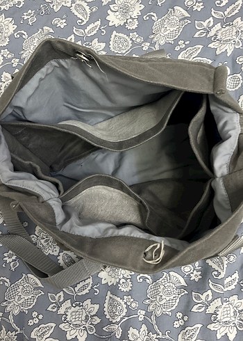 Gri Fermuarlı Kadın Omuz Çantası - Görsel 13