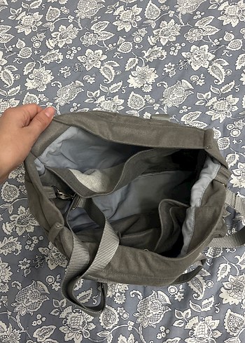 Gri Fermuarlı Kadın Omuz Çantası - Görsel 8