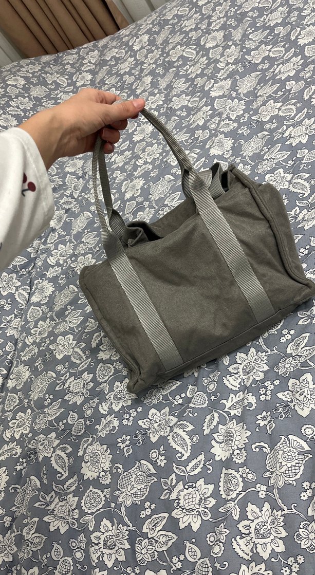 Gri Fermuarlı Kadın Omuz Çantası - Görsel 5