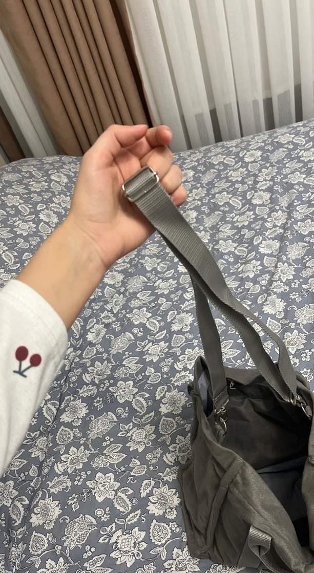 Gri Fermuarlı Kadın Omuz Çantası - Görsel 4