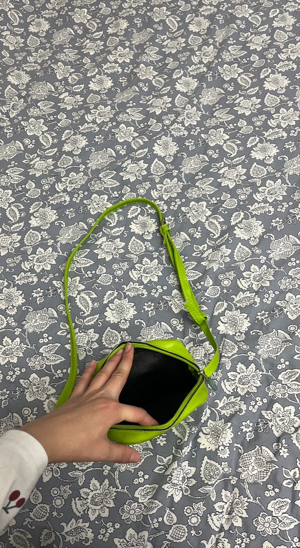 Yeşil Fermuarlı Kadın Çapraz Çanta - Görsel 2