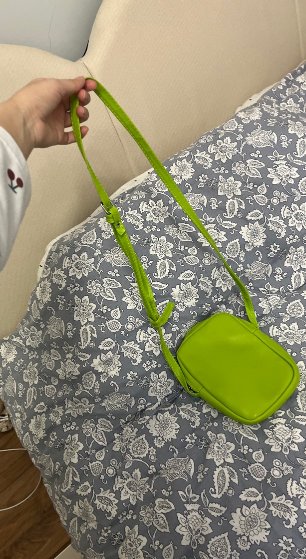 Yeşil Fermuarlı Kadın Çapraz Çanta - Görsel 5